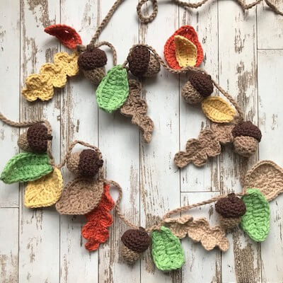 Crochet Fall Bunting Pattern by The Mayfield Makery