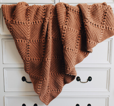 Farmhouse Granny Square Blanket Crochet Pattern by Lindsay Oncken