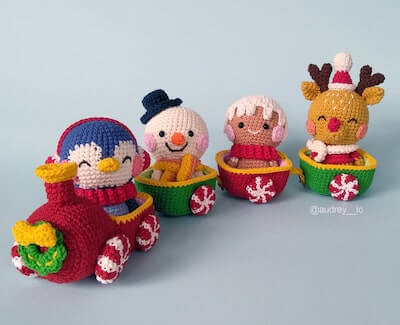 Kawaii Winter Friends Crochet Pattern by Audrey Lilian Crochet
