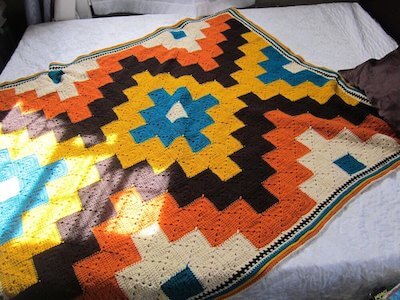On The Spot Throw Crochet Pattern by Morine's Shop