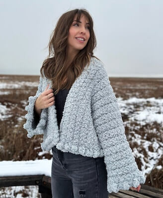 Polar Puff Coat Crochet Pattern by Evelyn And Peter
