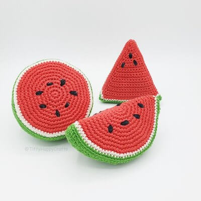 Watermelon Set Crochet Pattern by Tiffy Happy Crafts