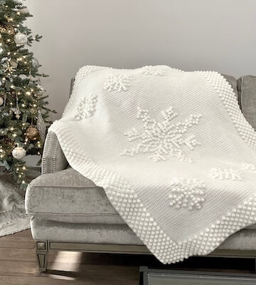 Winter Crochet Blanket Pattern by Seacliffe Cottage