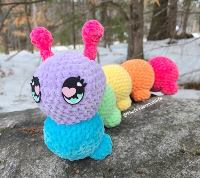 Ava the Caterpillar Crochet Pattern by TheFoxDenMomLife