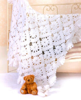 Baby's Shawl and Bootees New Crochet Pattern by Dollyrockpatterns