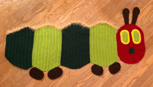 Caterpillar Crochet Baby Blanket Pattern by TheWIPWindow