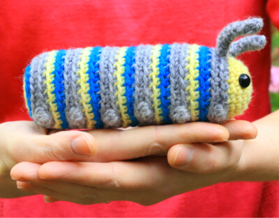 Chip the Caterpillar Amigurumi Crochet Pattern by Hookabee