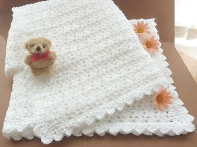 Crochet Baby Shawl Free Pattern by Patterns for Crochet