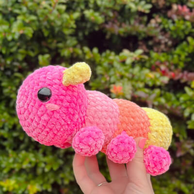 Crochet Caterpillar Amigurumi Pattern by CrochetGrove