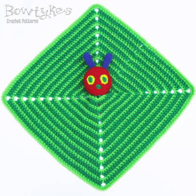 Crochet Caterpillar Lovey Pattern by Bowtykes