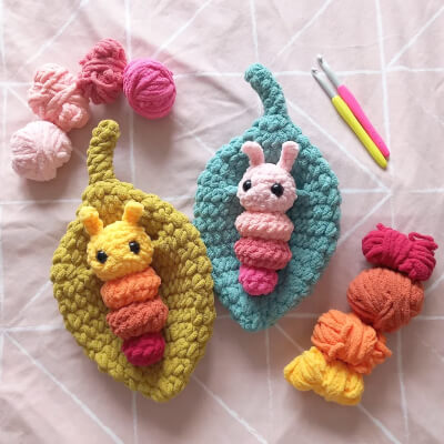 Cuddles the Camping Caterpillar Crochet Pattern by CrochetByChelseaUK