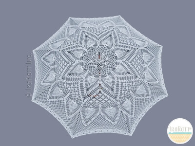 Pineapple Lace Crochet Parasol Pattern by IRAROTTpatterns