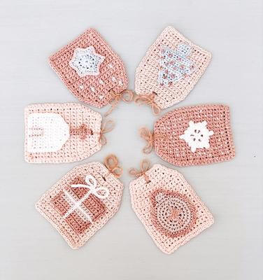 Christmas Gift Tags Crochet Pattern by Nurturing Fibres