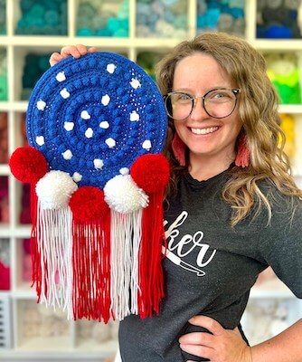 Crochet USA Wall Hanger Pattern by A Crafty Concept