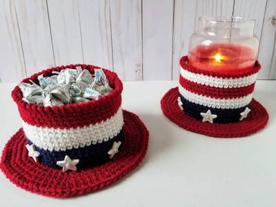 Crochet Americana Hat Pattern by Highland Hickory Designs