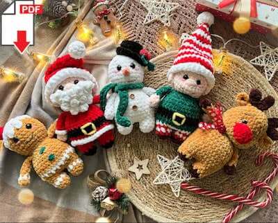 Crochet Christmas Amigurumi Pattern by Shop For The Patterns