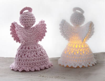Crochet Christmas Angel Pattern by Elke Eder Design