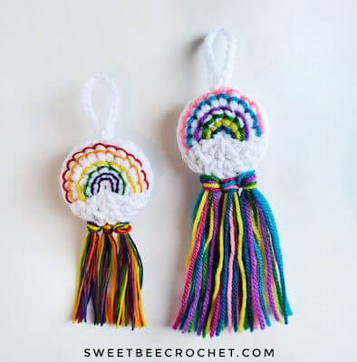 Mini Whimsy Rainbow Crochet Pattern by Sweet Bee Crochet