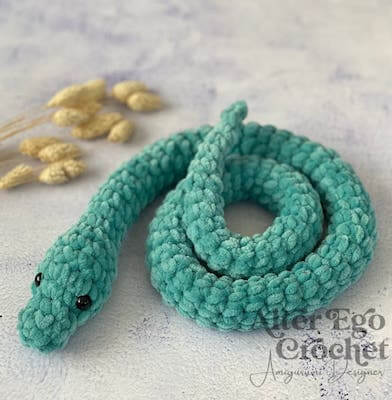 No Sew Snake Amigurumi Pattern by Alter Ego Crochet