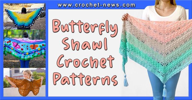 Butterfly Shawl Crochet Patterns