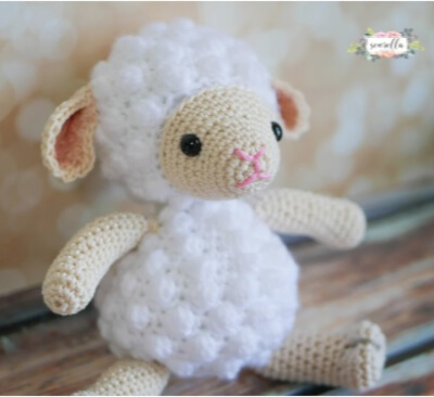 Amigurumi Crochet Lamb Toy Kit by Lion Brand Yarn