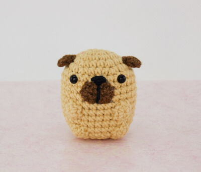 DIY Amigurumi Animal Kit Crochet Little Pug by LittleMagicHouse