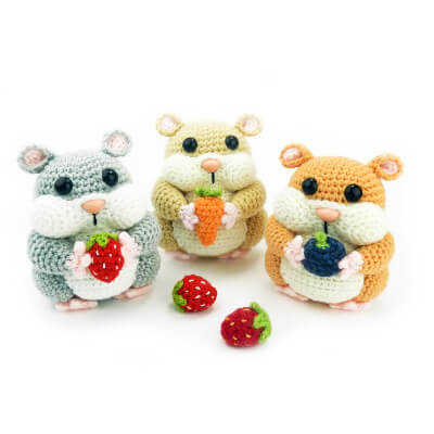 Hamish the Hamster Amigurumi Crochet Pattern by Mojimojidesign