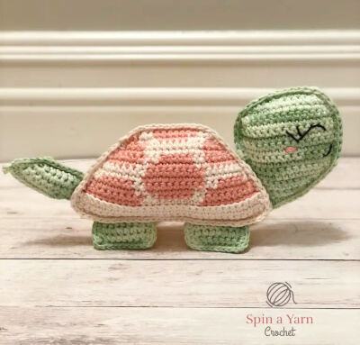 Tilly the Tortoise Free Crochet Pattern by Spin a Yarn Crochet