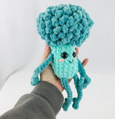Brad Broccoli Crochet Pattern by Shield Maiden Crochet