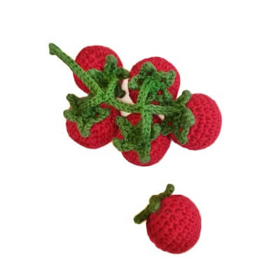 Crochet Cherry Tomatoes Pattern by Mommy's Bunny Crafts