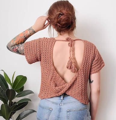 Crochet Summer Top Pattern by Shop Daisy And Dime