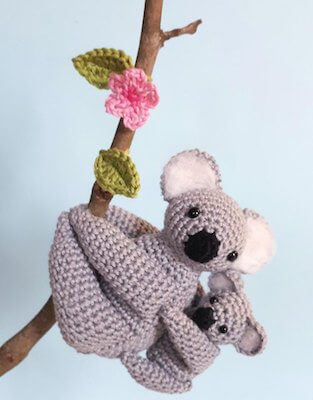 Mom And Baby Koala Crochet Pattern by Birds And Crickets