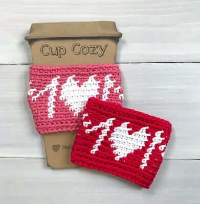 Mom Cup Cozy Crochet Pattern by Simply Hooked By Janet