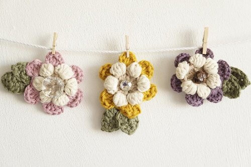 Mother's Day Flower Brooch Crochet Pattern by Amy Astle