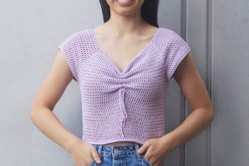 Summer Crochet Crop Top Pattern by For The Frills Store