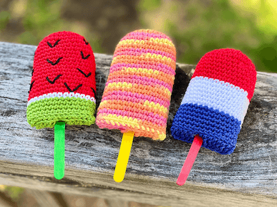 Summertime Popsicles Crochet Pattern by Crafty Kitty Crochet