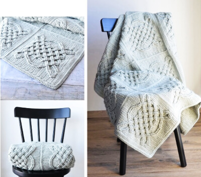 Celtic Tiles Blanket Crochet Pattern by Lilla Bjorn Crochet