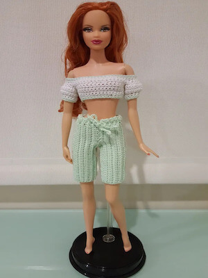 Crochet Barbie Bermuda Shorts Pattern by Felt Magnet