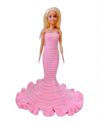 Crochet Barbie Dress Pattern by Crafty Genes Indonesia