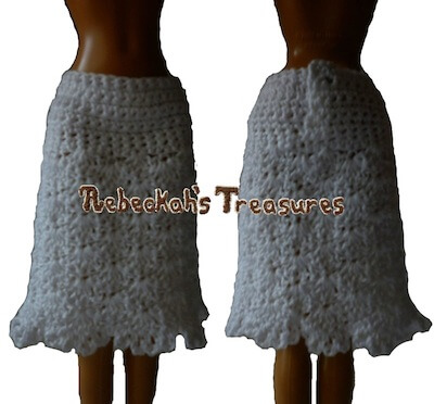 Crochet Barbie Skirt Pattern by Rebeckah’s Treasures