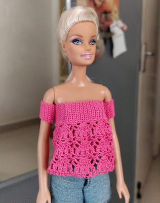 Crochet Barbie Top Pattern by Made With Love By Daisy