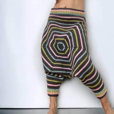 Crochet Harem Pants Pattern by Emilia Ansell