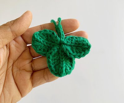 Crochet Strawberry Leaves Pattern by Lulu’s Little Shop