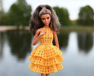 Crochet Zarra Barbie Clothes Pattern by Paola Style Shop