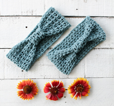 Easy Boho Headband Crochet Pattern by The Knotted Nest