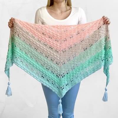 Jaycee Butterfly Shawl Crochet Pattern by By Wilmade