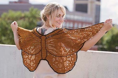 Monarch Butterfly Shawl Crochet Pattern by Interweave