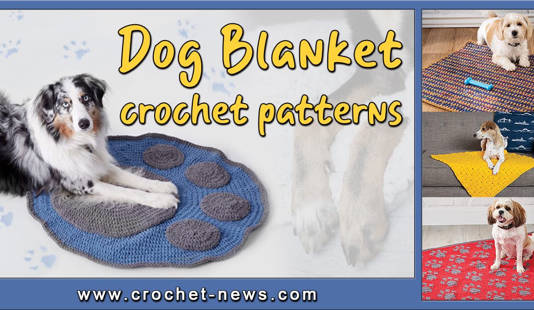 12 Crochet Dog Blanket Patterns