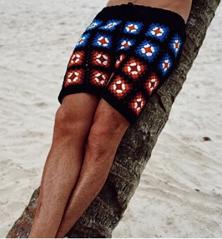 Beach Shorts for Men Crochet Pattern by KnittingmemoryDesign