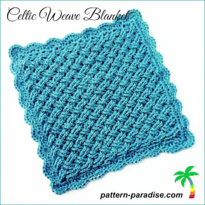Celtic Weave Blanket Crochet Pattern by Pattern Paradise
